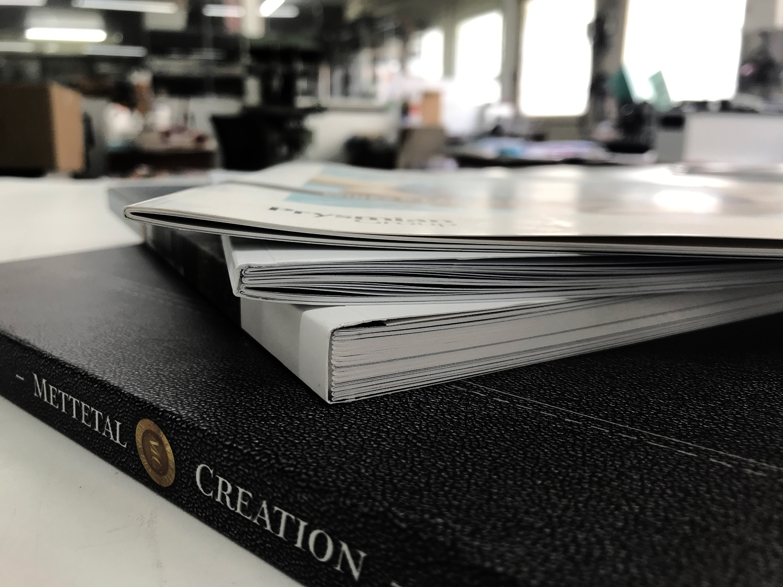 Finition et reliure de livres illustrés